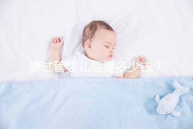 做試管嬰兒需要多少錢？