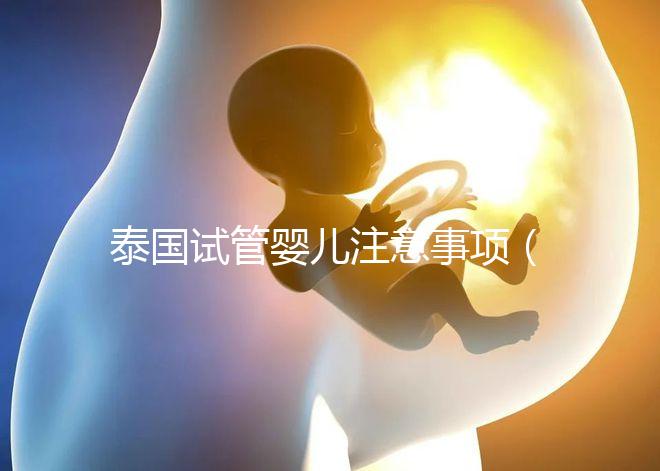 泰國試管嬰兒注意事項(泰國試管嬰兒注意事項全攻略)