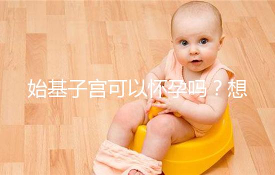 始基子宮可以懷孕嗎？想要生孩子，送你3種方法！